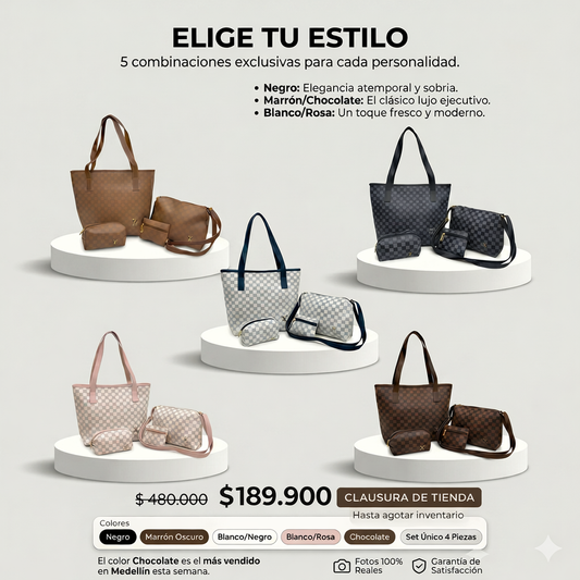 BOLSOS DE MANO LOUIS VUITTON 4 PIEZAS