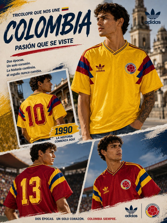 Camiseta Seleccion Colombia Retro año 90